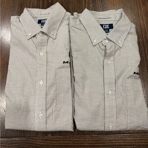 Pair of Mack Trucks Cutter & Buck Oxford Button Up Dress Shirt